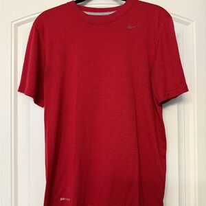 Nike Red Short Sleeve Performance Tee